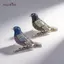AqToCna Sáng Tạo Moingbird Trâm Cài Kim Cương Giả Thời Trang Nữ Áo Chân Trang Sức Sang Trọng Quà Tặng Cho Lễ Hội Và Mặc Hàng Ngày AqToCna