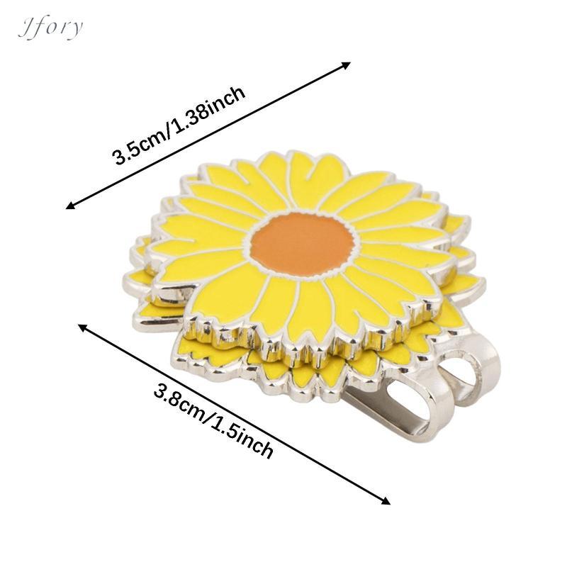 Jfory Golf Marker Mũ Kẹp Hình Hoa Nhỏ Gọn Từ Bóng Đánh Dấu Giá Đỡ Cho Thể Thao Golf Người Hâm Mộ Đào Tạo