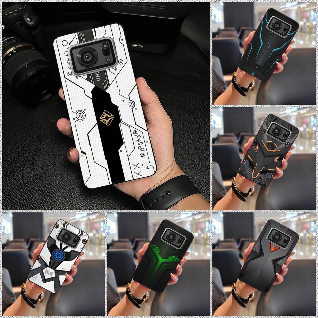 Ốp Lưng TPU Silicon Cho Sharp Aquos R6 / SH-51B / P6 / R6G, Ốp Mềm Bền, Thiết Kế Mecha, Chống Sốc, Bảo Vệ Toàn Bộ