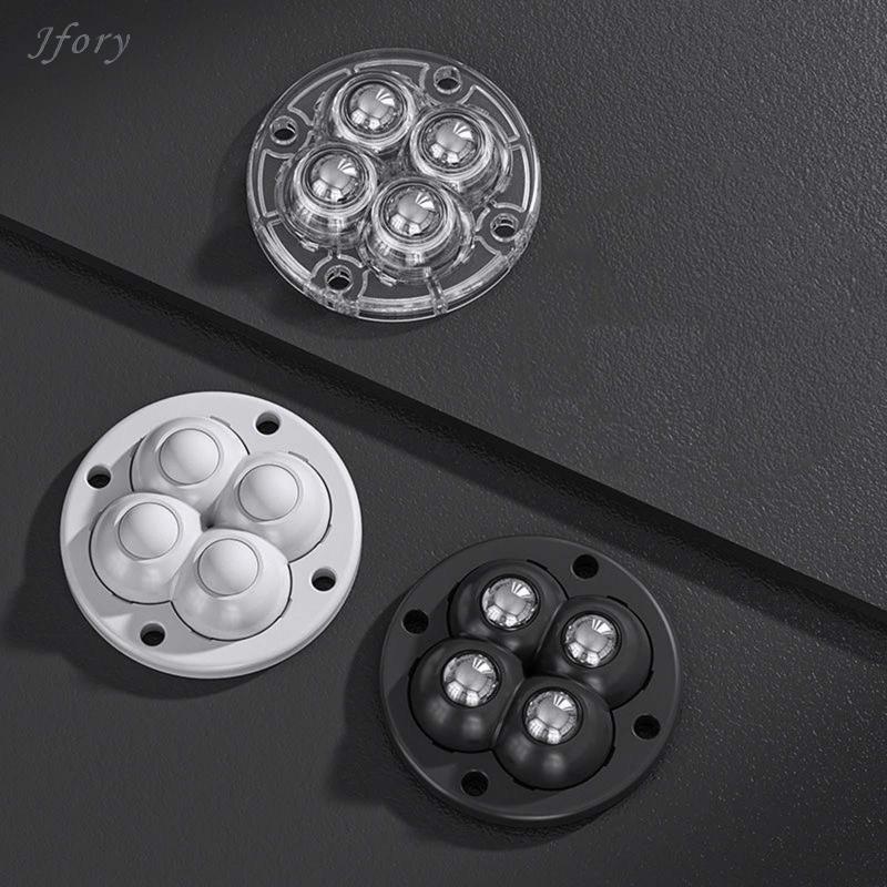 4x 360 Xoay Bánh Xe Nhà Tự Dính Bánh Xe Cho Thùng Rác Có Thể Đầu Giường Bàn Lau Xô Hộp Bảo Quản Thiết Bị Nhỏ