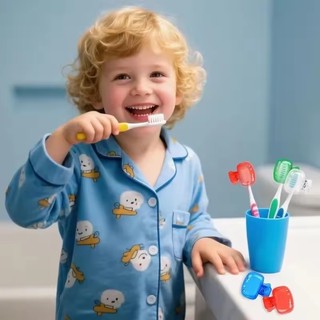 Kẹp lưu trữ bàn chải đánh răng gia đình - Mũ bảo vệ đầu bàn chải đánh răng cầm tay du lịch