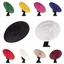 WEETW Vintage Fascinator Mũ, Mũ Lưới Màu Trơn, Thanh Lịch Lớn Rộng Vành 1920 Phụ Kiện Tóc Cô Dâu Mũ Đội Đầu Cô Gái