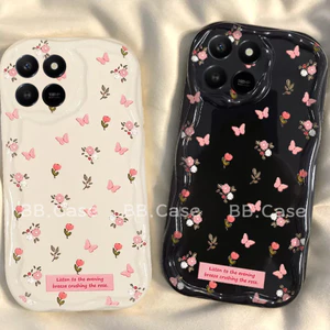 Ốp điện thoại mới Honor X8C X6C X8b X6b X8a X6a X8 X6 X5b Plus 5G 4G Ins Ốp điện thoại hình hoa bướm sáng tạo dễ thương Vỏ silicon mềm chống sốc 2026