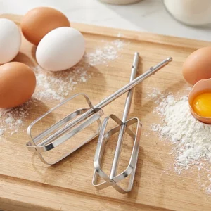 2 Chiếc Máy Đánh Xoay Bằng Thép Không Gỉ Bằng Tay Beater Máy Trộn Tay Beaters Thay Thế khxinggao