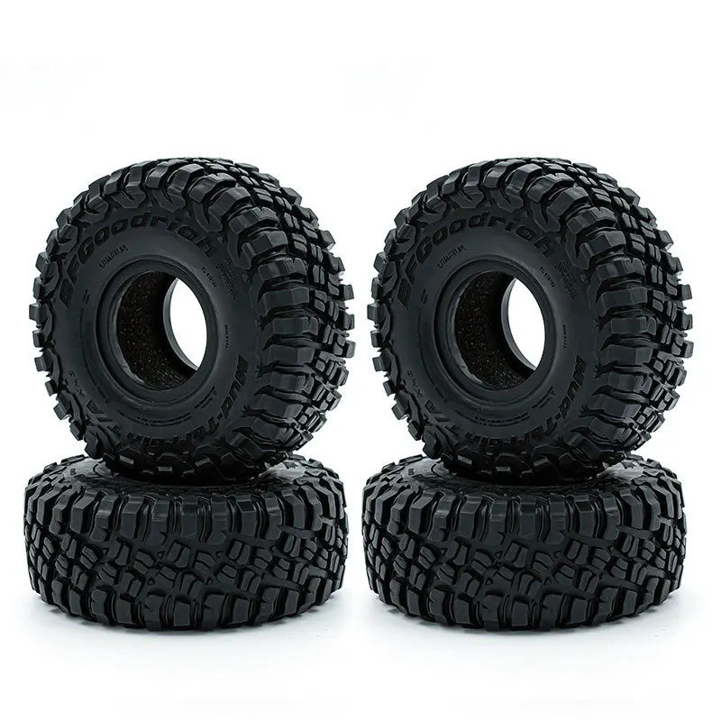 4 117mm RC Xe 1.9 Inch Cao Su Lốp Đá Bánh Xích Lốp Xe Cho Xe RC TRX4 TRX6 AXIAL SCX10 RC4WD D90 TK300 CC01 YIKONG 4102 4103 4082 Baabaja1000