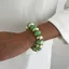 Vòng tay hạt nhựa WANYEDI, Vòng tay đàn hồi nhiều màu đàn hồi, Hạt tròn Bohemian nhẹ bằng nhựa Bohemian Trang sức du lịch