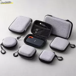 NORDICLIFE 1 Cái Túi Bảo Quản EVA, Tai Nghe / Điện Thoại / Cáp Sạc Tai Nghe Dây Kéo Mini, Dành Cho Phụ Kiện Kỹ Thuật Số Airpod Túi Đựng Di Động