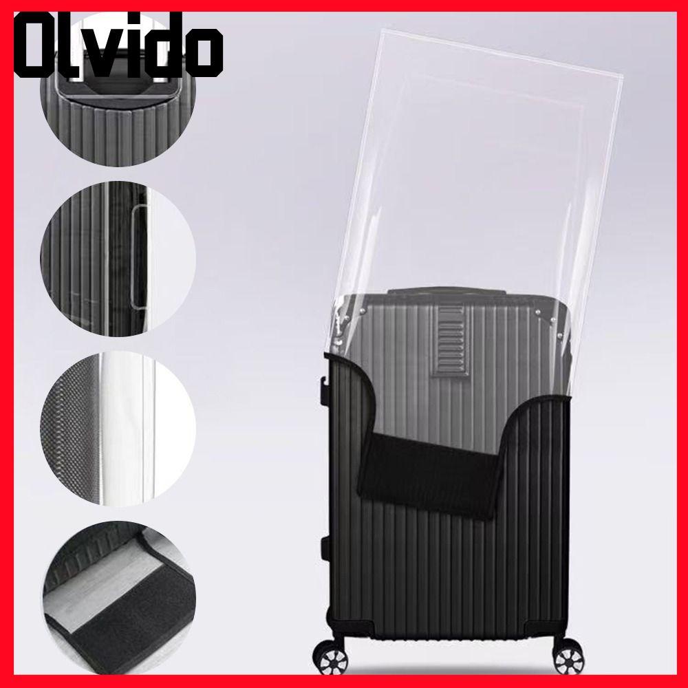 Vỏ bảo vệ hành lý OLVIDO, Vỏ hành lý du lịch chống nước 20-28 Inch, Vỏ bảo vệ vali chống bụi bằng nhựa PVC chống mài mòn