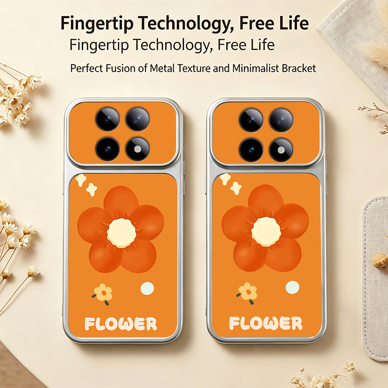 Ốp Lưng Cho REDMI NOTE 15 4G NOTE 15 PRO poco M8 PRO 5G Vỏ Điện Thoại Vỏ Mềm Silicon Chống Sốc Thiết Kế Mới Thẩm Mỹ Dễ Thương Hoạt Hình Hoa Cam Cho Bé Gái DSCSHD1