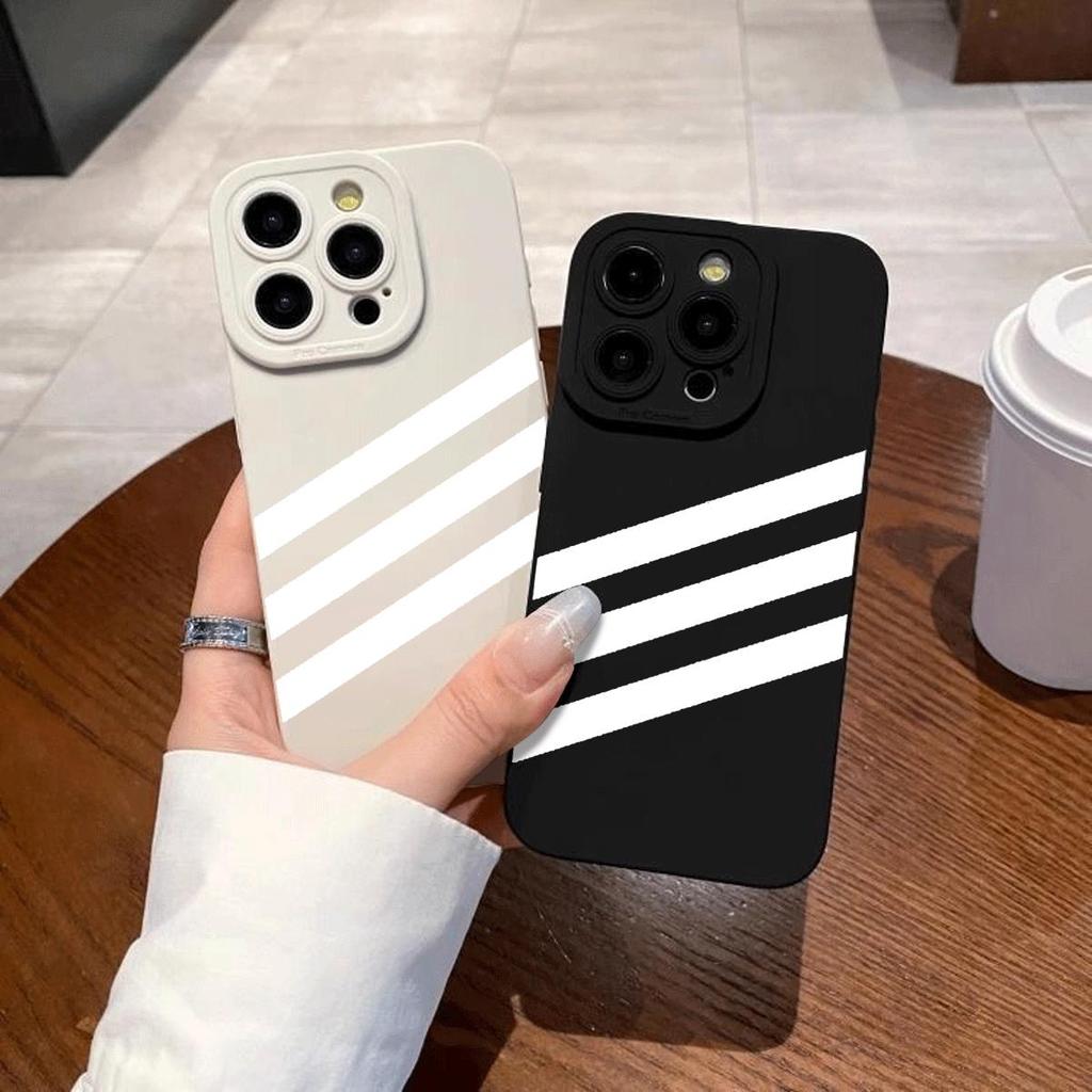 Ba dòng ngangTodòng Yan phù hợp với vỏ điện thoại 1716, iPhone 15, 14, mài dòngám,13