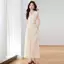 2026 Linen Áo hai mảnh thường ngày phù hợp với quần ống rộng mùa hè dành cho nữ Bộ đồ rộng giảm tuổi