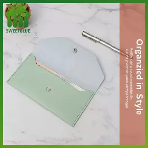 SWEET Unisex Ví Da Đựng Thẻ Siêu Mỏng Thư Mục Bền PU Tổ Chức Chống Nước Cho Nam Nữ Hàng Ngày n