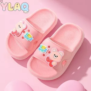 Hoạt Hình Dễ Thương Gấu Dép Trẻ Em Chống Trượt Trong Nhà Phòng Tắm Nhà Trượt Cho Bé Trai Bé Gái Tập Đi
