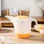 Tweeduj 1500ml Dung Tích Lớn Tốt Nghiệp Cốc Đo Nhựa Rõ Ràng Nướng Cốc Đo Cân Có Nắp Hộ Gia Đình Cốc Nướng Bếp VN