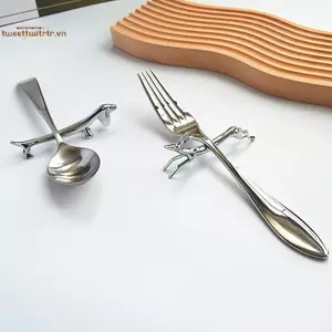 Dao kéo kim loại TRTR Ra, Giá đỡ chopsti hình hươu, Giá đỡ chopsti hợp kim kẽm, Bộ đồ ăn, Phụ kiện gia đình và nhà bếp Ra VN