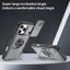 Ốp từ tính chống rơi cấp quân sự cho IPHONE 17 16 15 PRO PLUS PROMAX | 360° Chân đế xoay + Vỏ ống kính trượt | Hỗ trợ gắn trên ô tô từ tính siêu mạnh