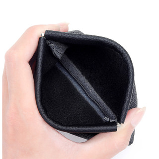 Tấm lót tự động Đóng ví đựng tiền xu da bò nguyên chất, Túi lưu trữ di động Mini dành cho nữ, Nhỏ tinh tế