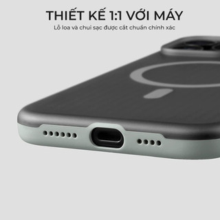 Ốp Lưng Nhám Từ Tính Cho iPhone 17 Rro Max Popkon Zyra Chống Bám Vân Và Chống Sốc Tốt