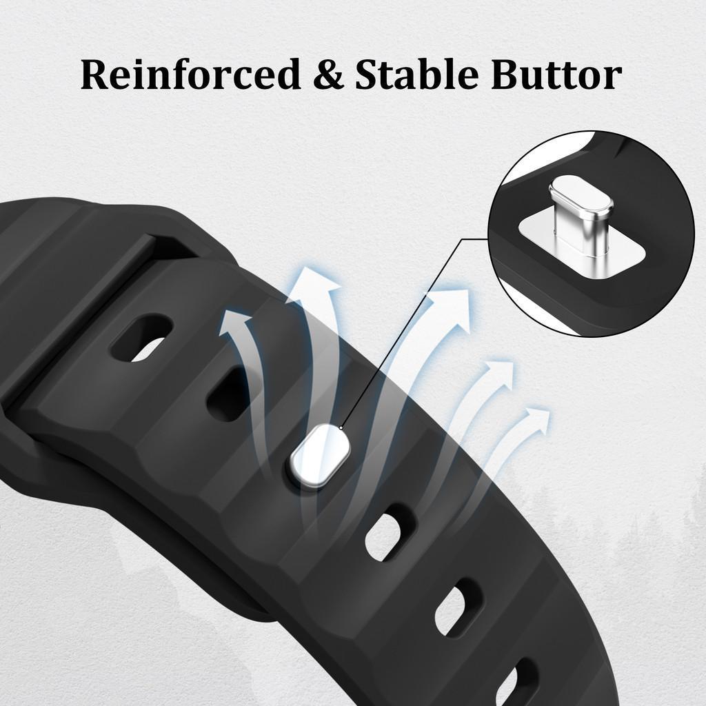 Thay đổi sang Ultra ốp lưng + dây đeo silicon tương thích cho Apple Watch Series11 / 10 46mm 9 8 7 6 se 5 4 45mm 44mm