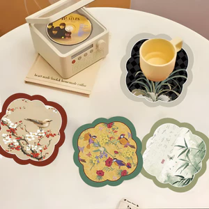 Mới Trung Quốc Thiền Trà Thảm Bàn Trà Coaster Placemat Diatom Bùn Thoát Thảm Trà Hấp Thụ Nước Nhanh Khô Cách Nhiệt Thảm