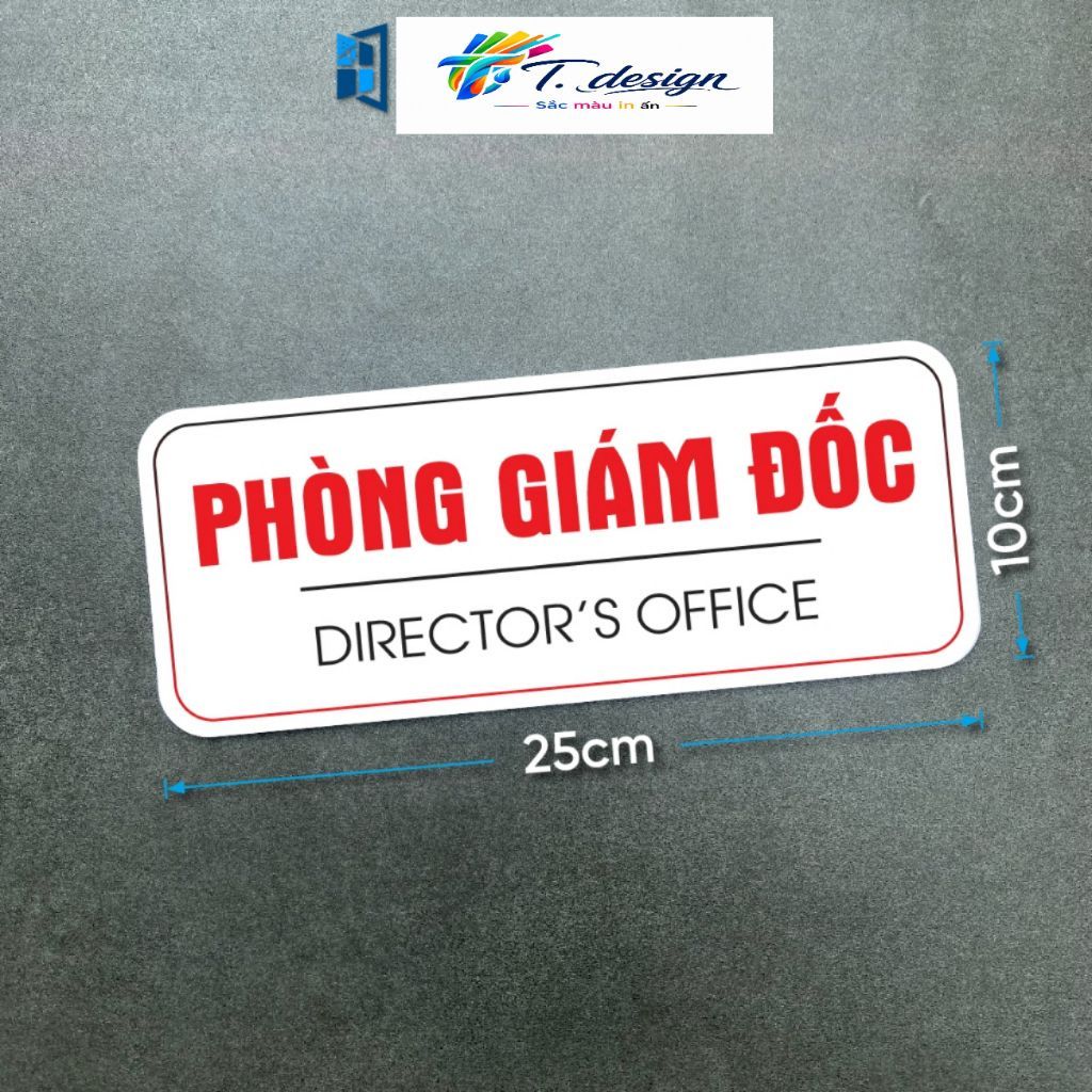 Biển Văn Phòng, Biển Giám Đốc, Phòng Kinh Doanh, Thiết Kế Biển Công Ty Đặc Biệt Theo Yêu Cầu