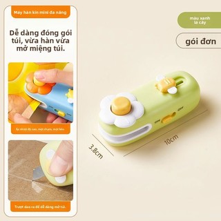 Mini Sealer Hộ Gia Đình Nhỏ Áp Lực Tay Nhựa Sealer Snack Túi Nhựa Sealer Bảo Quản Thực Phẩm Niêm Phong Kẹp