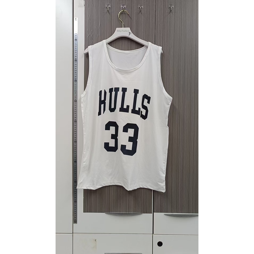Milyfashion No Pilling Retro Thể Thao Bóng Rổ Ngoài Mặc Áo Vest Không Tay Hợp Thời Trang Đường Phố Rời Mùa Hè Top