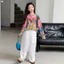 Bé Gái Fart Rèm Quần Thường Ngày Mùa Hè Phong Cách Mới Trẻ Em Thời Trang Mỏng Thường Ngày Quần Ống Rộng