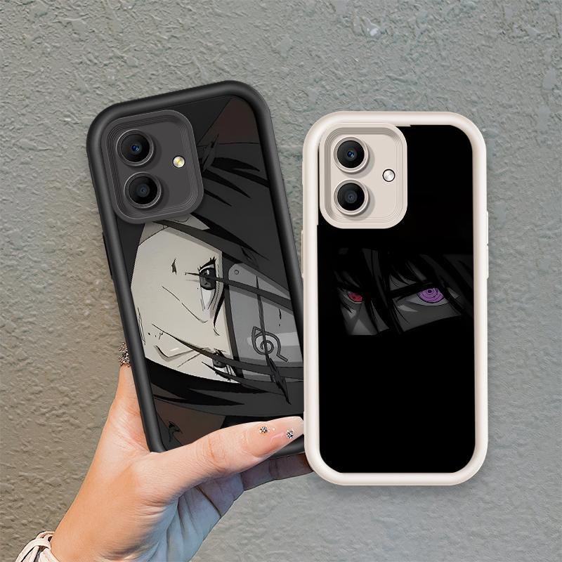 Áp dụng cho iPhone 14 15 16 17 Air Pro Max Plus Vỏ điện thoại mềm cầm tay bằng silicon hoạt hình TPU Naruto Sasuke Itachi Angel Eye Ốp lưng chống sốc