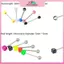 MYPANDA 105 Chiếc Bán Buôn Số Lượng Lớn Rất Nhiều Cơ Thể Xuyên Lông Mày Trang Sức Bụng Lưỡi Thanh Nhẫn.