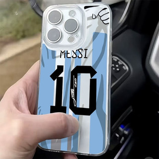 Số sọc xanh 10 Chất Liệu Trong Suốt Chống Trơn Trượt Thích Hợp Cho iPhone 17 Pro 15 ProMax 7plus 13 Pro Max 15 Pro 11 Pro 12 XS 14 ProMax 16 Vỏ Điện Thoại Vân Tay Chống Dính Trong Suốt