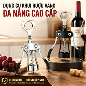 dụng cụ khui rượu vang mở nắp chai bia hợp kim kẽm bền chống ăn mòn đa năng dễ sử dụng gọn nhẹ chất