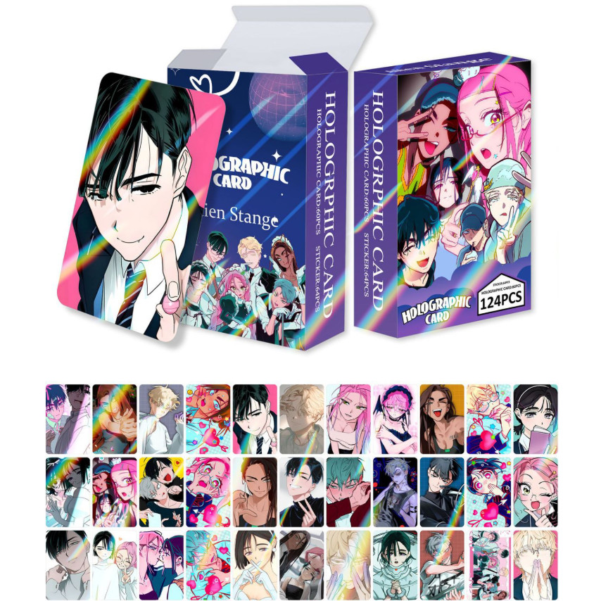 1-124 Chiếc Manga Manhwa Phim Hoạt Hình AIEN STAGE Laser Holographic Lomo Cards Dán Vòng Chìa Khóa Photocards Mizi Sua Hyuna Till Ivan Luka Hologram Bưu Thiếp YM