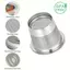 Bộ vỏ cà phê tái sử dụng 2 gói bằng thép không gỉ cho 1.0, K-Cups có thể tái sử dụng cho, cho các Pod tương thích