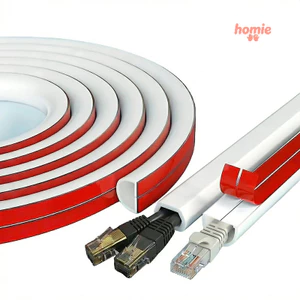✨Homie✨Ống che dây điện bằng PVC tự dính, gắn nổi, có thể cắt được,dùng trong trang trí nhà cửa.