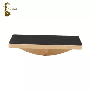 Bảng cân bằng gỗ chống trượt Nền tảng tập thể dục Rocker để tập luyện lõi Kéo dài và phục hồi chức năng