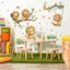 Nhãn dán tường hình con bướm sư tử hoạt hình - Trang trí tự dính cho phòng ngủ Phòng khách