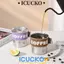 Cốc Cà Phê ICUCKO, Có Thể Tái Sử Dụng Có Nắp Cốc Cà Phê, Cốc Giữ Nhiệt Di Động Bằng Thép Không Gỉ 400ML Hộ Gia Đình
