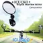 ICUCKO Gương hậu xe đạp, gương lồi góc rộng xoay 360°, tay lái silicon, dùng cho xe đạp và mô tô