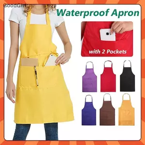 Tạp dề màu trơn dành cho người lớn dành cho nhà bếp và nhà hàng Pinafore với các nhà thơ VN