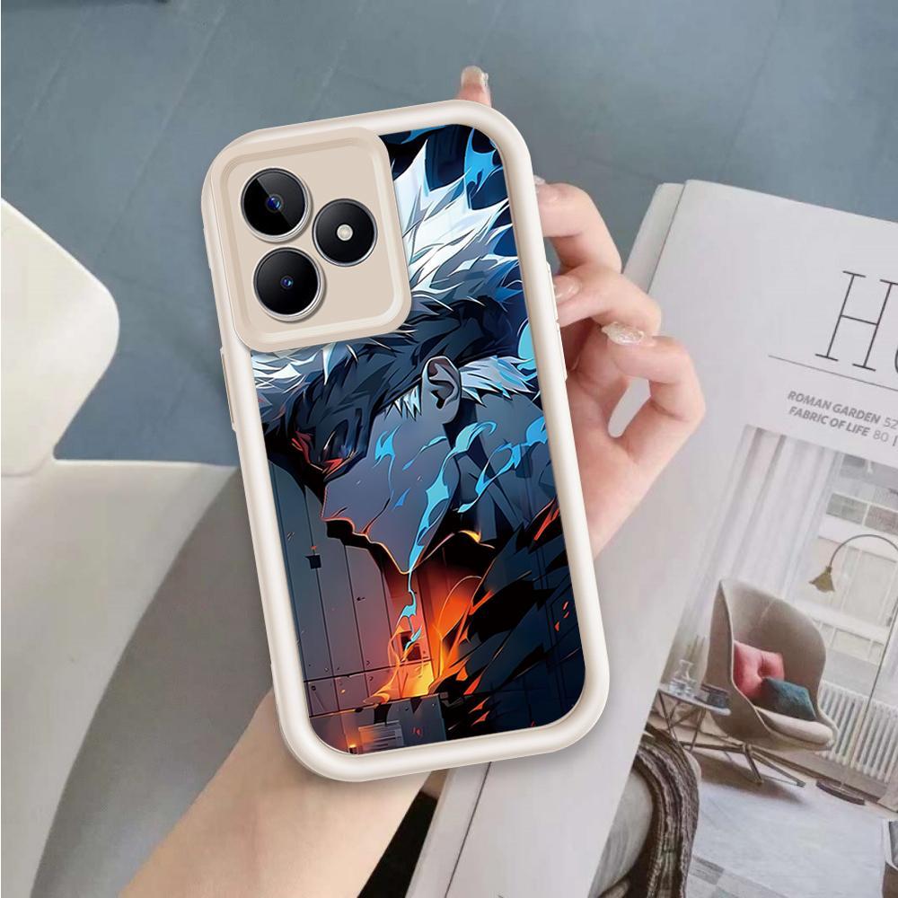 Ốp Lưng Cho Realme C53 C51 Note 50 C63 C61 Hoạt Hình Silicon Phụ Kiện Vỏ Điện Thoại Mềm TPU Jujutsu Kaisen Anime Mắt Thiên Thần Mặt Sau Chống Sốc