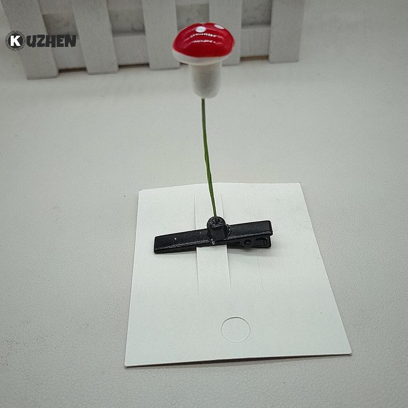 KUZHEN 5 Chiếc Dễ Thương Cỏ Tóc Ngộ nghĩnh Đậu Mầm Lò Xo Kẹp Dễ Thương Anh Đào Đầu Nấm Phụ Kiện Tóc HOT