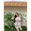 Áo sơ mi ngắn eo hẹp chấm bi dành cho nữ mùa hè Pure Desire Style Suit Váy hông ren eo cao Bộ đồ hai mảnh