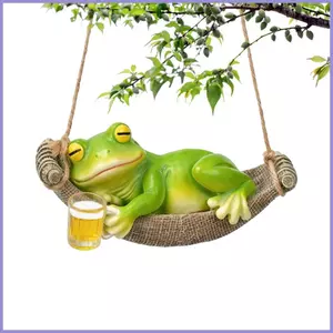 Trang trí ếch ngoài trời Mặt dây chuyền nhựa xoay thực tế Đồ trang trí sân vườn động vật ngoài trời cho lối đi sân trong nhà Sân mueadsyvn