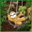 SWEET Sân Vườn Sloth Treo Tượng Ngoài Trời Sân Trang Trí 1 Nhựa Bền Động Vật Trang Trí Để Trang Trí Tiệc Sân n