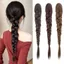 FUJIOU Bím Tóc Đuôi Cá Phần Mở Rộng Đuôi Ngựa, Bím Tóc Dài 18 Inch Handmade Đuôi Ngựa, Kẹp Móng Vuốt Ngọt Ngào Lông Tơ Xoắn Bím Tóc Thêm Khối Lượng Tóc