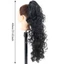 THEGIRL8B Tóc Giả Nối Dài Đuôi Ngựa Hình Móng Vuốt, Bộ Tóc Xoăn Tổng Hợp Dài, Hợp Thời Trang Với Kẹp Kẹp Giả Sóng Sâu Đuôi Ngựa Cho Nữ