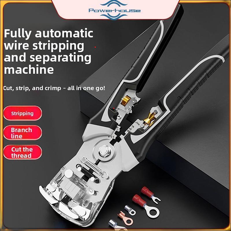 Kìm tuốt dây đa năng POWER Kìm uốn cáp có thể điều chỉnh 10-24 AWG cho xưởng bảo trì thợ điện.