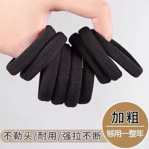 Liền Mạch Dây Buộc Tóc Đầu Dây Buộc Tóc Tóc Co Giãn Cao Su Bền Dây Da Đen Nhiều Màu Sắc Dây Đầu Phụ Kiện