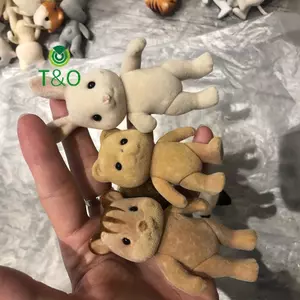 1 Đồ chơi mô hình động vật gia đình rừng Thỏ Gấu Chó Floed Shaggy Hình động vật Đồ chơi mô hình cho trẻ em tại nhà máy lỗi [mới]